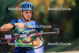 19.10.2024, Arcon, France (FRA): Remi Broutier (FRA) - Biathlon Samse Summer Tour, sprint, Arcon (FRA). www.nordicfocus.com. © Manzoni/NordicFocus. Every downloaded picture is fee-liable.