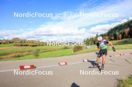 19.10.2024, Arcon, France (FRA): Ronan Fernandes Bochu (FRA) - Biathlon Samse Summer Tour, sprint, Arcon (FRA). www.nordicfocus.com. © Manzoni/NordicFocus. Every downloaded picture is fee-liable.