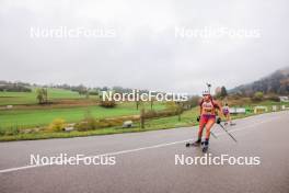 19.10.2024, Arcon, France (FRA): Gabrielle Bourgeois (FRA) - Biathlon Samse Summer Tour, sprint, Arcon (FRA). www.nordicfocus.com. © Manzoni/NordicFocus. Every downloaded picture is fee-liable.