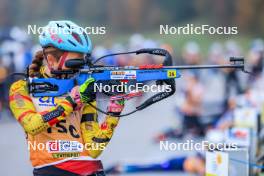 19.10.2024, Arcon, France (FRA): Justine Gabriel (BEL) - Biathlon Samse Summer Tour, sprint, Arcon (FRA). www.nordicfocus.com. © Manzoni/NordicFocus. Every downloaded picture is fee-liable.