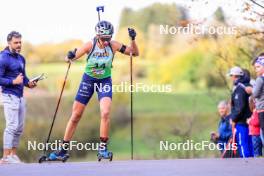 19.10.2024, Arcon, France (FRA): Leonie Jeannier (FRA) - Biathlon Samse Summer Tour, sprint, Arcon (FRA). www.nordicfocus.com. © Manzoni/NordicFocus. Every downloaded picture is fee-liable.