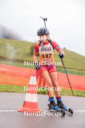 19.10.2024, Arcon, France (FRA): Lena Marchandise (FRA) - Biathlon Samse Summer Tour, sprint, Arcon (FRA). www.nordicfocus.com. © Manzoni/NordicFocus. Every downloaded picture is fee-liable.