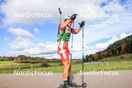 19.10.2024, Arcon, France (FRA): Max Bucher (FRA) - Biathlon Samse Summer Tour, sprint, Arcon (FRA). www.nordicfocus.com. © Manzoni/NordicFocus. Every downloaded picture is fee-liable.