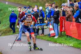 19.10.2024, Arcon, France (FRA): Mael Bernole (FRA) - Biathlon Samse Summer Tour, sprint, Arcon (FRA). www.nordicfocus.com. © Manzoni/NordicFocus. Every downloaded picture is fee-liable.