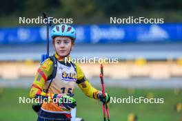 19.10.2024, Arcon, France (FRA): Justine Gabriel (BEL) - Biathlon Samse Summer Tour, sprint, Arcon (FRA). www.nordicfocus.com. © Manzoni/NordicFocus. Every downloaded picture is fee-liable.