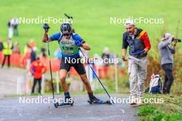 19.10.2024, Arcon, France (FRA): Gaetan Paturel (FRA) - Biathlon Samse Summer Tour, sprint, Arcon (FRA). www.nordicfocus.com. © Manzoni/NordicFocus. Every downloaded picture is fee-liable.