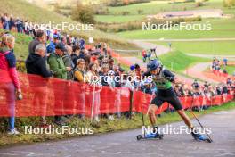 19.10.2024, Arcon, France (FRA): Paul Stalder (SUI) - Biathlon Samse Summer Tour, sprint, Arcon (FRA). www.nordicfocus.com. © Manzoni/NordicFocus. Every downloaded picture is fee-liable.