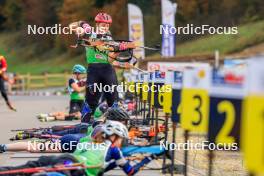 19.10.2024, Arcon, France (FRA): Jade Beaudon (FRA) - Biathlon Samse Summer Tour, sprint, Arcon (FRA). www.nordicfocus.com. © Manzoni/NordicFocus. Every downloaded picture is fee-liable.