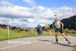 19.10.2024, Arcon, France (FRA): Thierry Langer (BEL) - Biathlon Samse Summer Tour, sprint, Arcon (FRA). www.nordicfocus.com. © Manzoni/NordicFocus. Every downloaded picture is fee-liable.