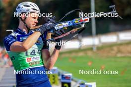 19.10.2024, Arcon, France (FRA): Emilien Jacquelin (FRA) - Biathlon Samse Summer Tour, sprint, Arcon (FRA). www.nordicfocus.com. © Manzoni/NordicFocus. Every downloaded picture is fee-liable.