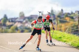 19.10.2024, Arcon, France (FRA): Antonin Guy (FRA) - Biathlon Samse Summer Tour, sprint, Arcon (FRA). www.nordicfocus.com. © Manzoni/NordicFocus. Every downloaded picture is fee-liable.