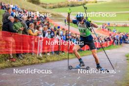 19.10.2024, Arcon, France (FRA): Mathieu Perrillat Bottonet (FRA) - Biathlon Samse Summer Tour, sprint, Arcon (FRA). www.nordicfocus.com. © Manzoni/NordicFocus. Every downloaded picture is fee-liable.