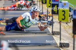 19.10.2024, Arcon, France (FRA): Maxime Germain (USA) - Biathlon Samse Summer Tour, sprint, Arcon (FRA). www.nordicfocus.com. © Manzoni/NordicFocus. Every downloaded picture is fee-liable.