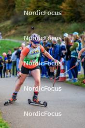 19.10.2024, Arcon, France (FRA): Elina Biderbost (SUI) - Biathlon Samse Summer Tour, sprint, Arcon (FRA). www.nordicfocus.com. © Manzoni/NordicFocus. Every downloaded picture is fee-liable.