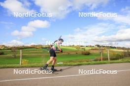 19.10.2024, Arcon, France (FRA): Sebastien Mahon (FRA) - Biathlon Samse Summer Tour, sprint, Arcon (FRA). www.nordicfocus.com. © Manzoni/NordicFocus. Every downloaded picture is fee-liable.