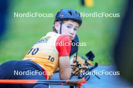 19.10.2024, Arcon, France (FRA): Raphael Gritti (FRA) - Biathlon Samse Summer Tour, sprint, Arcon (FRA). www.nordicfocus.com. © Manzoni/NordicFocus. Every downloaded picture is fee-liable.