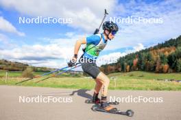 19.10.2024, Arcon, France (FRA): Gabin Paccard (FRA) - Biathlon Samse Summer Tour, sprint, Arcon (FRA). www.nordicfocus.com. © Manzoni/NordicFocus. Every downloaded picture is fee-liable.