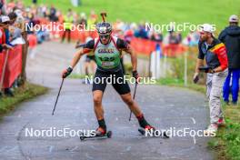 19.10.2024, Arcon, France (FRA): Florent Claude (BEL) - Biathlon Samse Summer Tour, sprint, Arcon (FRA). www.nordicfocus.com. © Manzoni/NordicFocus. Every downloaded picture is fee-liable.