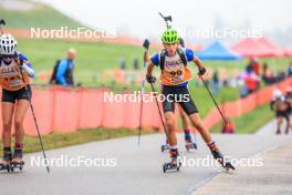 19.10.2024, Arcon, France (FRA): Titouan Gerber (FRA) - Biathlon Samse Summer Tour, sprint, Arcon (FRA). www.nordicfocus.com. © Manzoni/NordicFocus. Every downloaded picture is fee-liable.