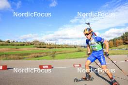 19.10.2024, Arcon, France (FRA): Valentin Nichiporuk (FRA) - Biathlon Samse Summer Tour, sprint, Arcon (FRA). www.nordicfocus.com. © Manzoni/NordicFocus. Every downloaded picture is fee-liable.