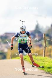 19.10.2024, Arcon, France (FRA): Emilien Jacquelin (FRA) - Biathlon Samse Summer Tour, sprint, Arcon (FRA). www.nordicfocus.com. © Manzoni/NordicFocus. Every downloaded picture is fee-liable.