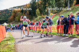 19.10.2024, Arcon, France (FRA): Sophia Imwinkelried (SUI), Lou Anne Dupont Ballet Baz (FRA), (l-r) - Biathlon Samse Summer Tour, sprint, Arcon (FRA). www.nordicfocus.com. © Manzoni/NordicFocus. Every downloaded picture is fee-liable.