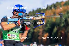 19.10.2024, Arcon, France (FRA): Oscar Lombardot (FRA) - Biathlon Samse Summer Tour, sprint, Arcon (FRA). www.nordicfocus.com. © Manzoni/NordicFocus. Every downloaded picture is fee-liable.