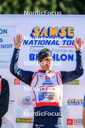 19.10.2024, Arcon, France (FRA): Quentin Fillon Maillet (FRA) - Biathlon Samse Summer Tour, sprint, Arcon (FRA). www.nordicfocus.com. © Manzoni/NordicFocus. Every downloaded picture is fee-liable.