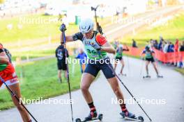 19.10.2024, Arcon, France (FRA): Maya Cloetens (BEL) - Biathlon Samse Summer Tour, sprint, Arcon (FRA). www.nordicfocus.com. © Manzoni/NordicFocus. Every downloaded picture is fee-liable.