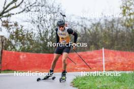 19.10.2024, Arcon, France (FRA): Mael Bois (FRA) - Biathlon Samse Summer Tour, sprint, Arcon (FRA). www.nordicfocus.com. © Manzoni/NordicFocus. Every downloaded picture is fee-liable.