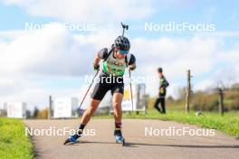 19.10.2024, Arcon, France (FRA): Sam Parmantier (BEL) - Biathlon Samse Summer Tour, sprint, Arcon (FRA). www.nordicfocus.com. © Manzoni/NordicFocus. Every downloaded picture is fee-liable.