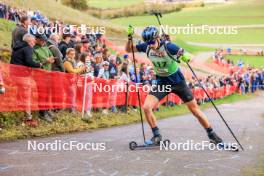 19.10.2024, Arcon, France (FRA): Mathieu Perrillat Bottonet (FRA) - Biathlon Samse Summer Tour, sprint, Arcon (FRA). www.nordicfocus.com. © Manzoni/NordicFocus. Every downloaded picture is fee-liable.