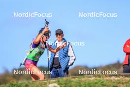 19.10.2024, Arcon, France (FRA): Nora Fumey (FRA) - Biathlon Samse Summer Tour, sprint, Arcon (FRA). www.nordicfocus.com. © Manzoni/NordicFocus. Every downloaded picture is fee-liable.