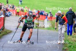 19.10.2024, Arcon, France (FRA): Florent Claude (BEL) - Biathlon Samse Summer Tour, sprint, Arcon (FRA). www.nordicfocus.com. © Manzoni/NordicFocus. Every downloaded picture is fee-liable.