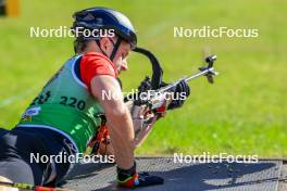 19.10.2024, Arcon, France (FRA): Anthony Berlioz (FRA) - Biathlon Samse Summer Tour, sprint, Arcon (FRA). www.nordicfocus.com. © Manzoni/NordicFocus. Every downloaded picture is fee-liable.