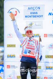 19.10.2024, Arcon, France (FRA): Lou Jeanmonnot (FRA) - Biathlon Samse Summer Tour, sprint, Arcon (FRA). www.nordicfocus.com. © Manzoni/NordicFocus. Every downloaded picture is fee-liable.