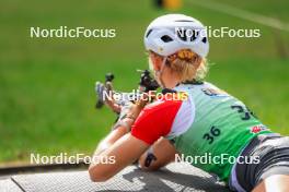 19.10.2024, Arcon, France (FRA): Maya Cloetens (BEL) - Biathlon Samse Summer Tour, sprint, Arcon (FRA). www.nordicfocus.com. © Manzoni/NordicFocus. Every downloaded picture is fee-liable.