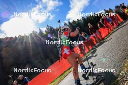 19.10.2024, Arcon, France (FRA): Coralie Perrin (FRA) - Biathlon Samse Summer Tour, sprint, Arcon (FRA). www.nordicfocus.com. © Manzoni/NordicFocus. Every downloaded picture is fee-liable.