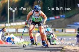 19.10.2024, Arcon, France (FRA): Ludmilla Roche (FRA) - Biathlon Samse Summer Tour, sprint, Arcon (FRA). www.nordicfocus.com. © Manzoni/NordicFocus. Every downloaded picture is fee-liable.