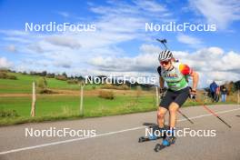 19.10.2024, Arcon, France (FRA): Thierry Langer (BEL) - Biathlon Samse Summer Tour, sprint, Arcon (FRA). www.nordicfocus.com. © Manzoni/NordicFocus. Every downloaded picture is fee-liable.