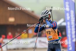 19.10.2024, Arcon, France (FRA): Sacha Fleury (FRA) - Biathlon Samse Summer Tour, sprint, Arcon (FRA). www.nordicfocus.com. © Manzoni/NordicFocus. Every downloaded picture is fee-liable.