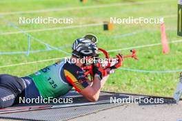 19.10.2024, Arcon, France (FRA): Florent Claude (BEL) - Biathlon Samse Summer Tour, sprint, Arcon (FRA). www.nordicfocus.com. © Manzoni/NordicFocus. Every downloaded picture is fee-liable.