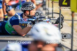 19.10.2024, Arcon, France (FRA): Emilien Claude (FRA) - Biathlon Samse Summer Tour, sprint, Arcon (FRA). www.nordicfocus.com. © Manzoni/NordicFocus. Every downloaded picture is fee-liable.