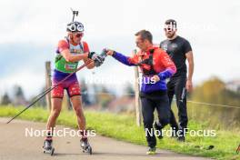 19.10.2024, Arcon, France (FRA): Victor Drezet (FRA) - Biathlon Samse Summer Tour, sprint, Arcon (FRA). www.nordicfocus.com. © Manzoni/NordicFocus. Every downloaded picture is fee-liable.