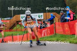 19.10.2024, Arcon, France (FRA): Zoe Bray (FRA) - Biathlon Samse Summer Tour, sprint, Arcon (FRA). www.nordicfocus.com. © Manzoni/NordicFocus. Every downloaded picture is fee-liable.