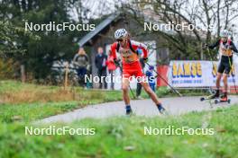 19.10.2024, Arcon, France (FRA): Mathis Yvoz (FRA) - Biathlon Samse Summer Tour, sprint, Arcon (FRA). www.nordicfocus.com. © Manzoni/NordicFocus. Every downloaded picture is fee-liable.