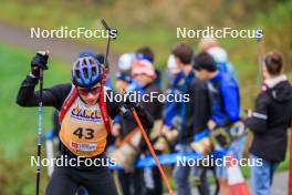 19.10.2024, Arcon, France (FRA): Tristan Bois (FRA) - Biathlon Samse Summer Tour, sprint, Arcon (FRA). www.nordicfocus.com. © Manzoni/NordicFocus. Every downloaded picture is fee-liable.