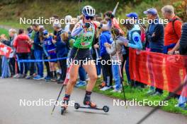 19.10.2024, Arcon, France (FRA): Enya Muerner (SUI) - Biathlon Samse Summer Tour, sprint, Arcon (FRA). www.nordicfocus.com. © Manzoni/NordicFocus. Every downloaded picture is fee-liable.