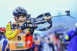 19.10.2024, Arcon, France (FRA): Noah Soltani (BEL) - Biathlon Samse Summer Tour, sprint, Arcon (FRA). www.nordicfocus.com. © Manzoni/NordicFocus. Every downloaded picture is fee-liable.