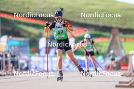 19.10.2024, Arcon, France (FRA): Léa Gross (BEL) - Biathlon Samse Summer Tour, sprint, Arcon (FRA). www.nordicfocus.com. © Manzoni/NordicFocus. Every downloaded picture is fee-liable.